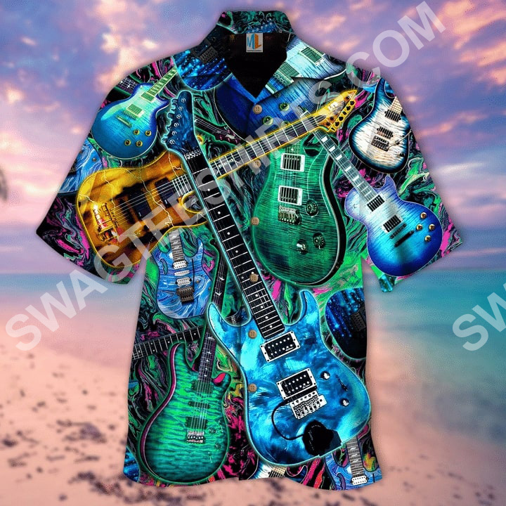 Music Is What Feelings Sound Like Guitar Hawaiian Shirt