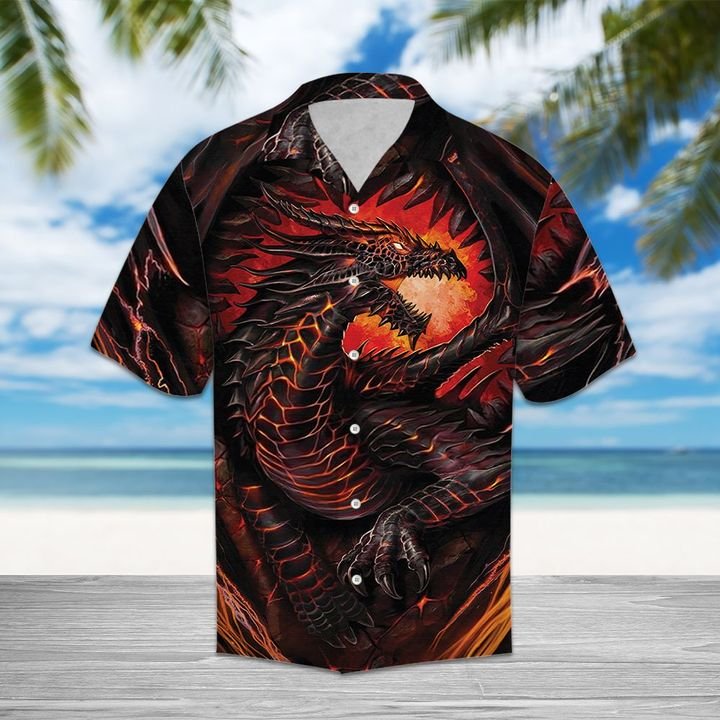 Mythical Dragon Hawaiian Shirt Summer Button Up