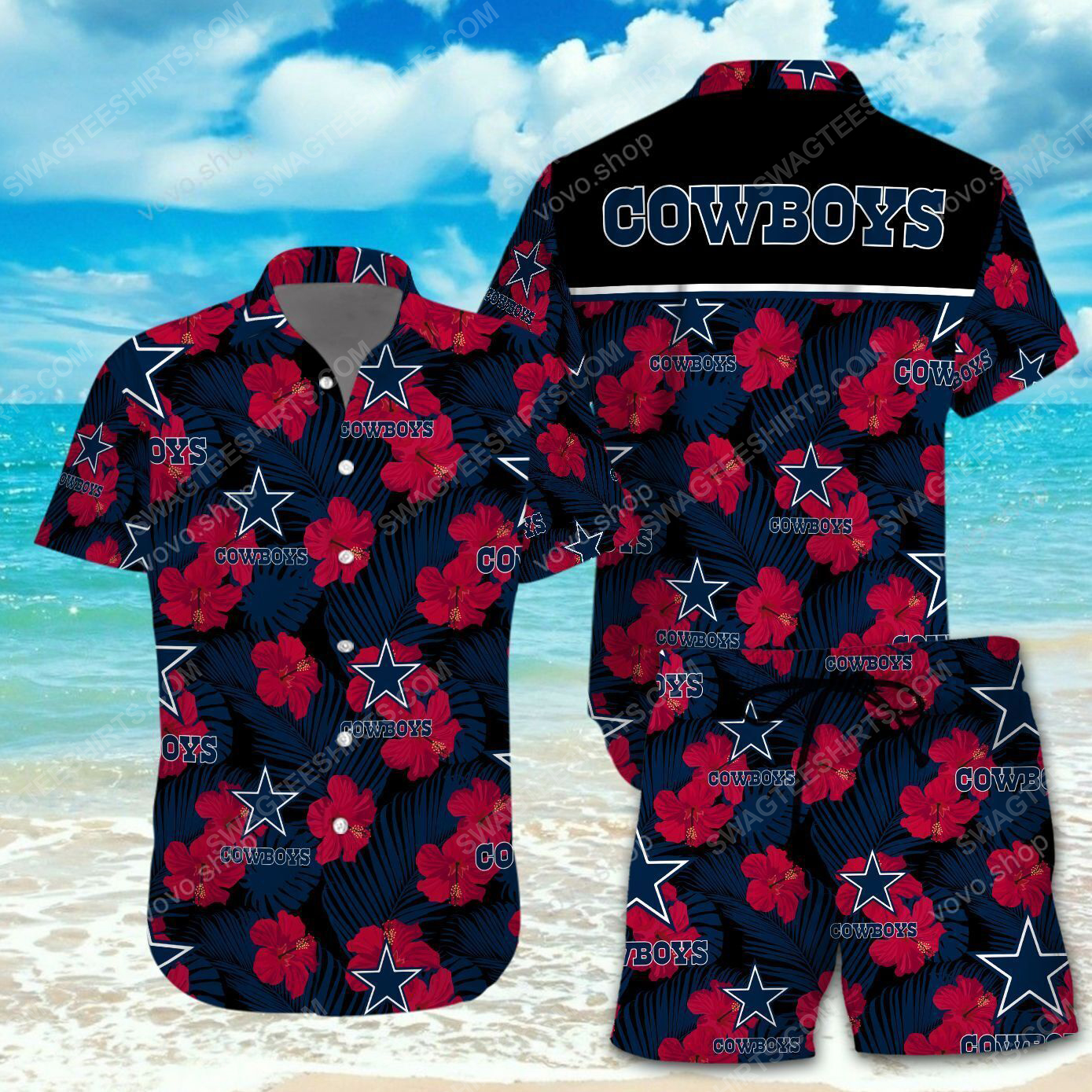 National Football League Dallas Cowboys Printing Hawaiian Shirt