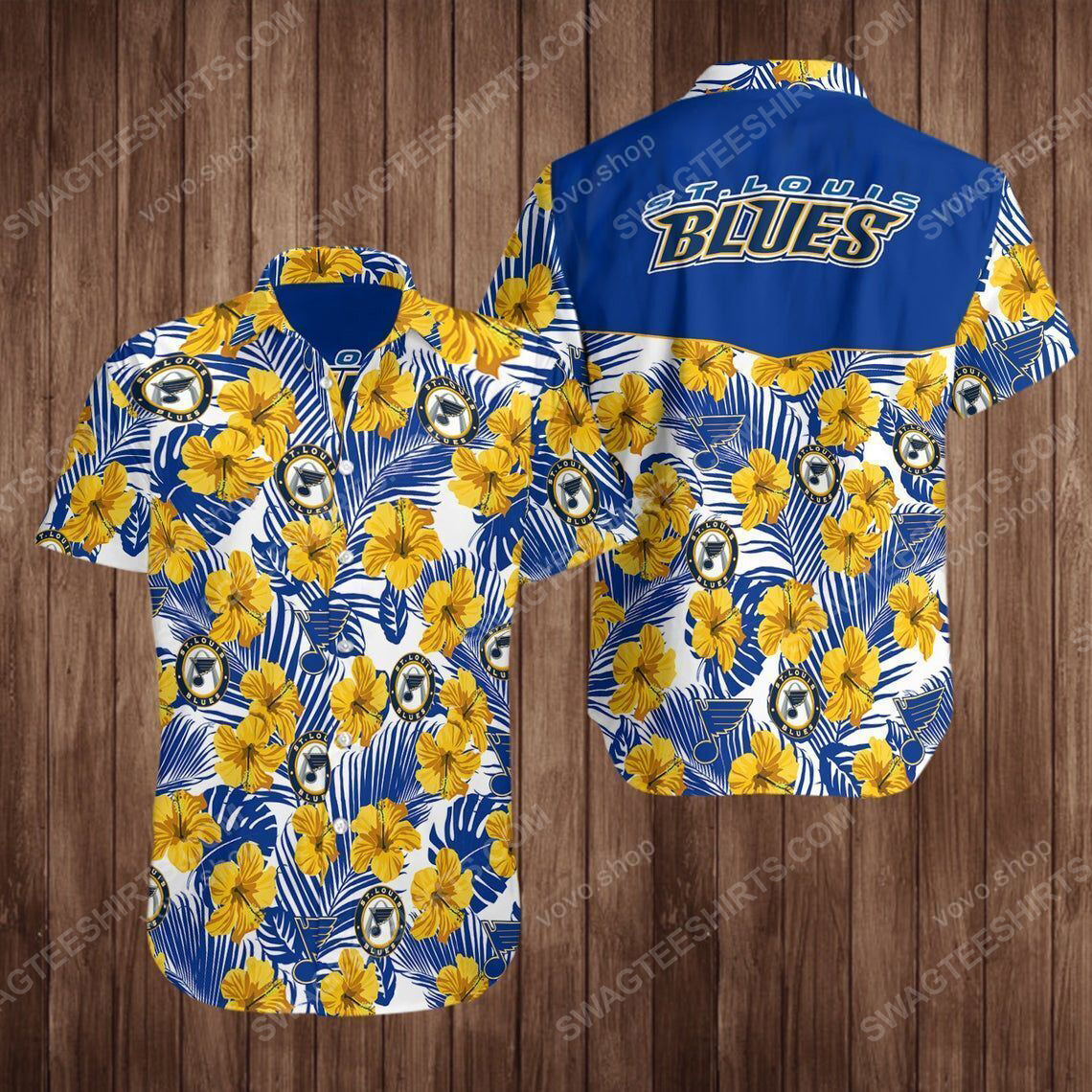 National Hockey League St Louis Blues Printing Hawaiian Shirt