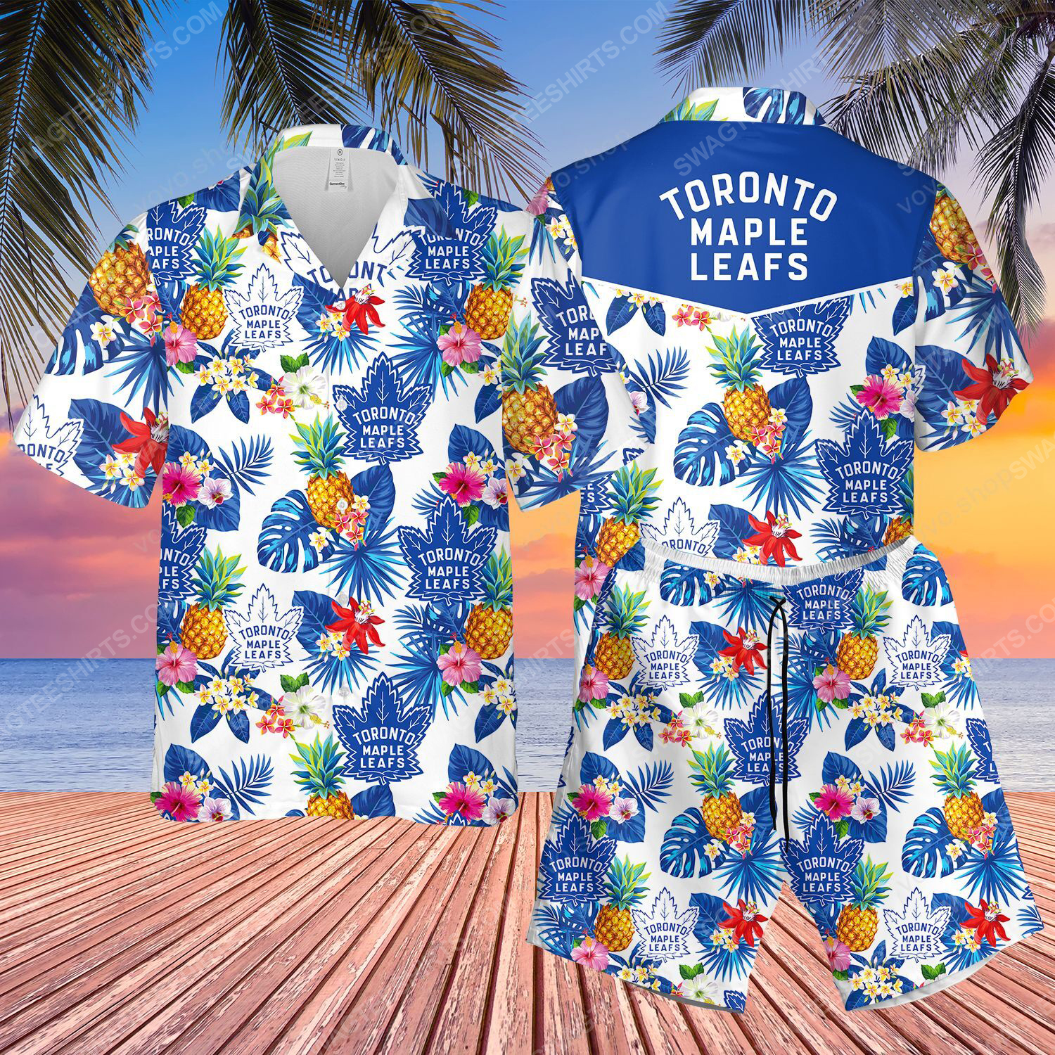 National Hockey League Toronto Maple Leafs Printing Hawaiian Shirt