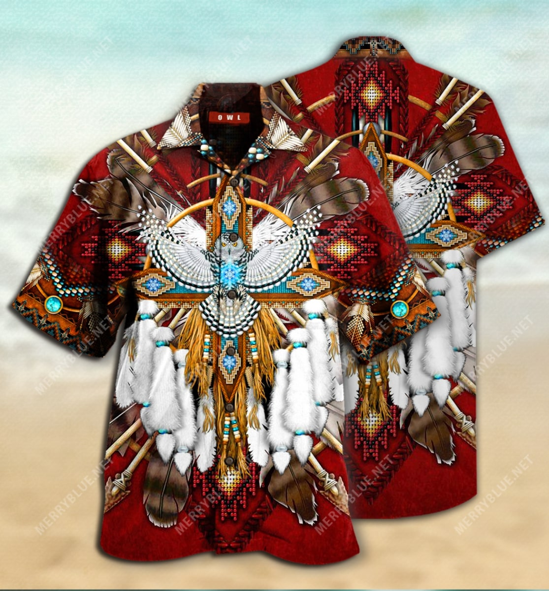 Native American Symbol All Over Printed Hawaiian Shirt