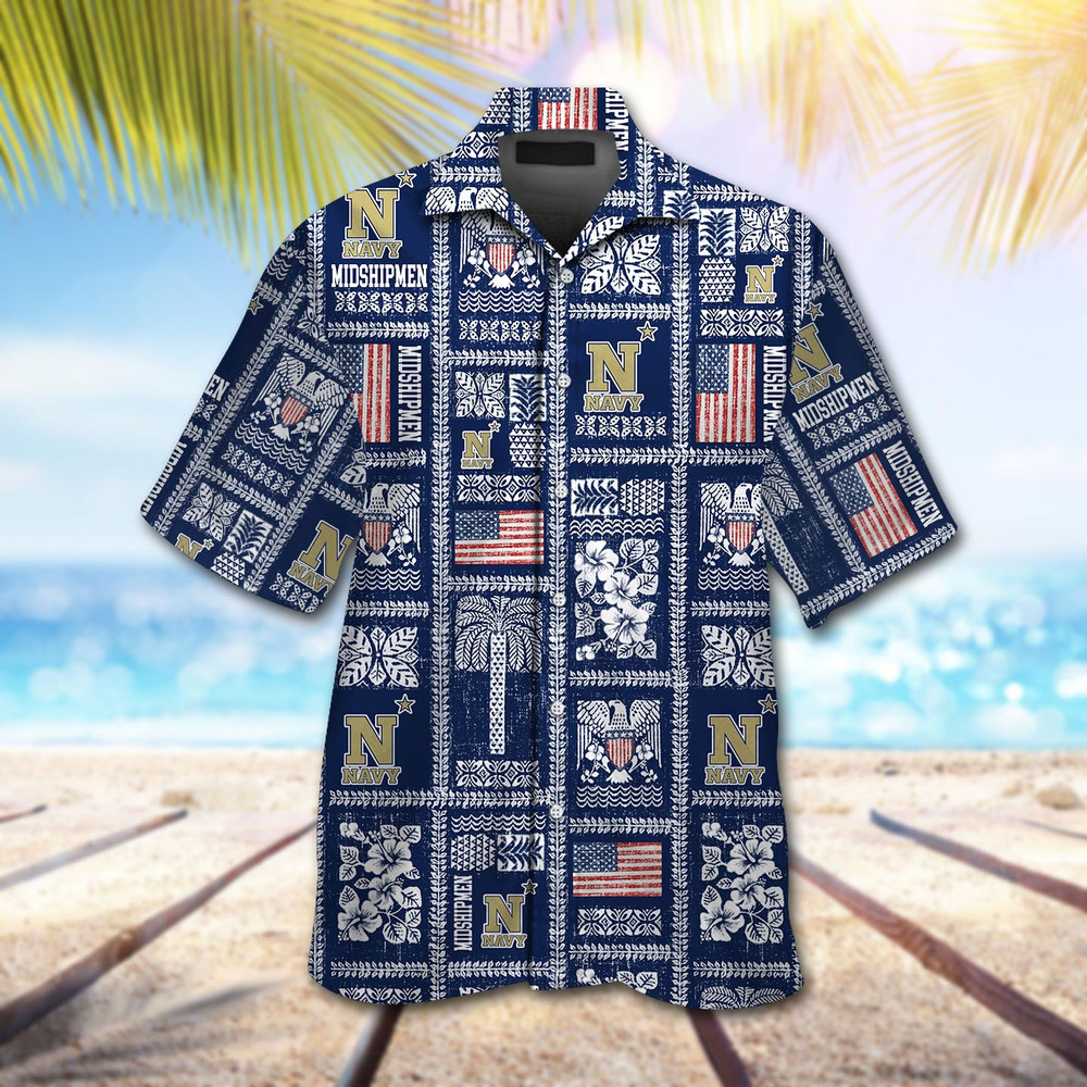 Navy Midshipmen Hawaiian Shirt Hot Trendy Summer 2024