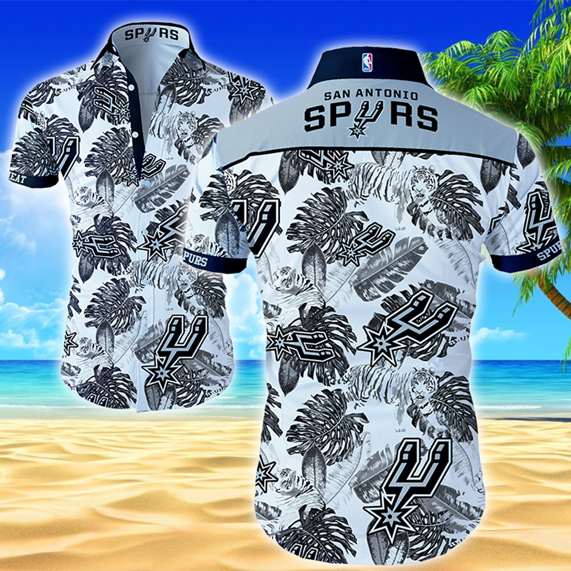 Nba San Antonio Spurs Hawaiian Hawaiian Shirt Summer Button Up