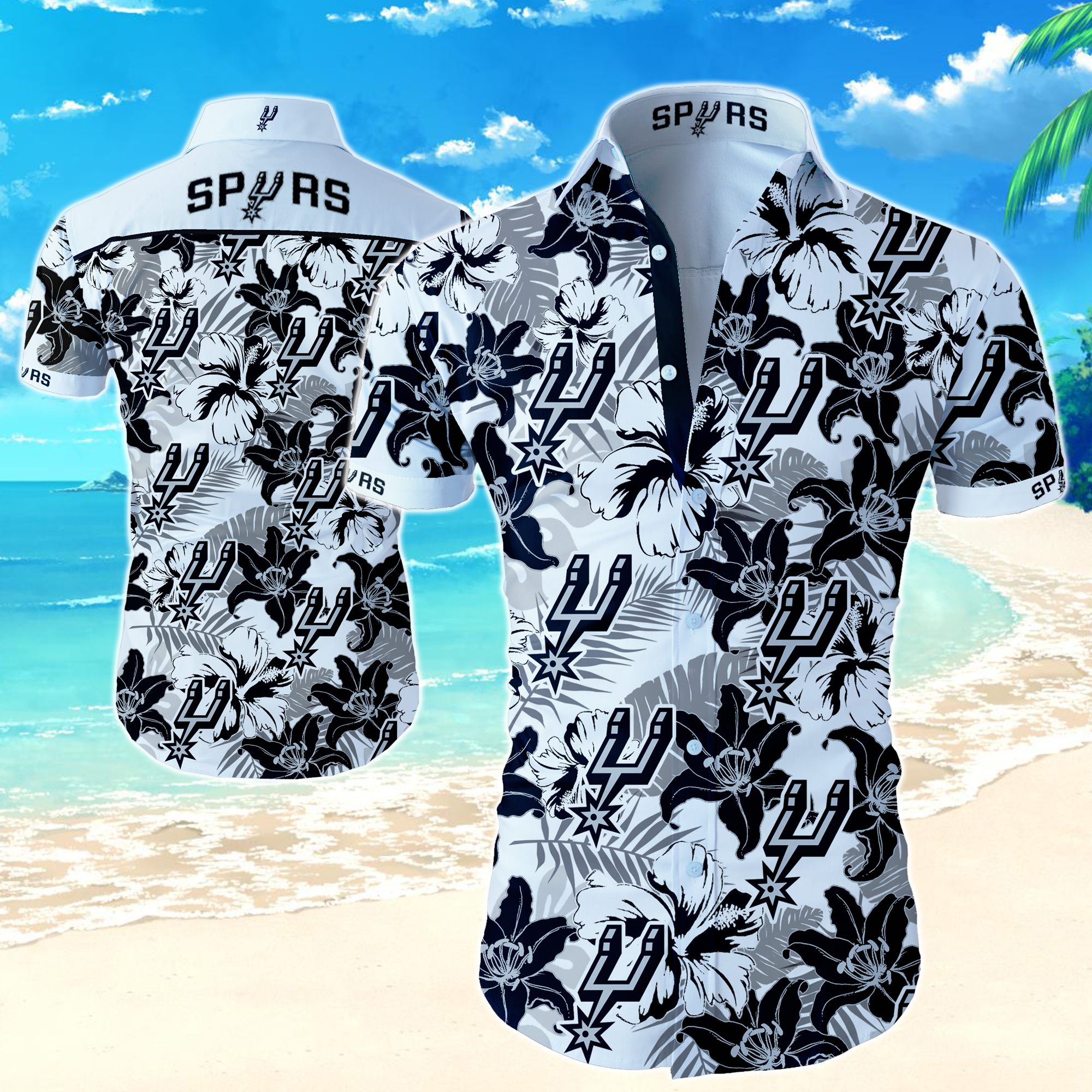 Nba San Antonio Spurs Hawaiian Shirt Summer Button Up