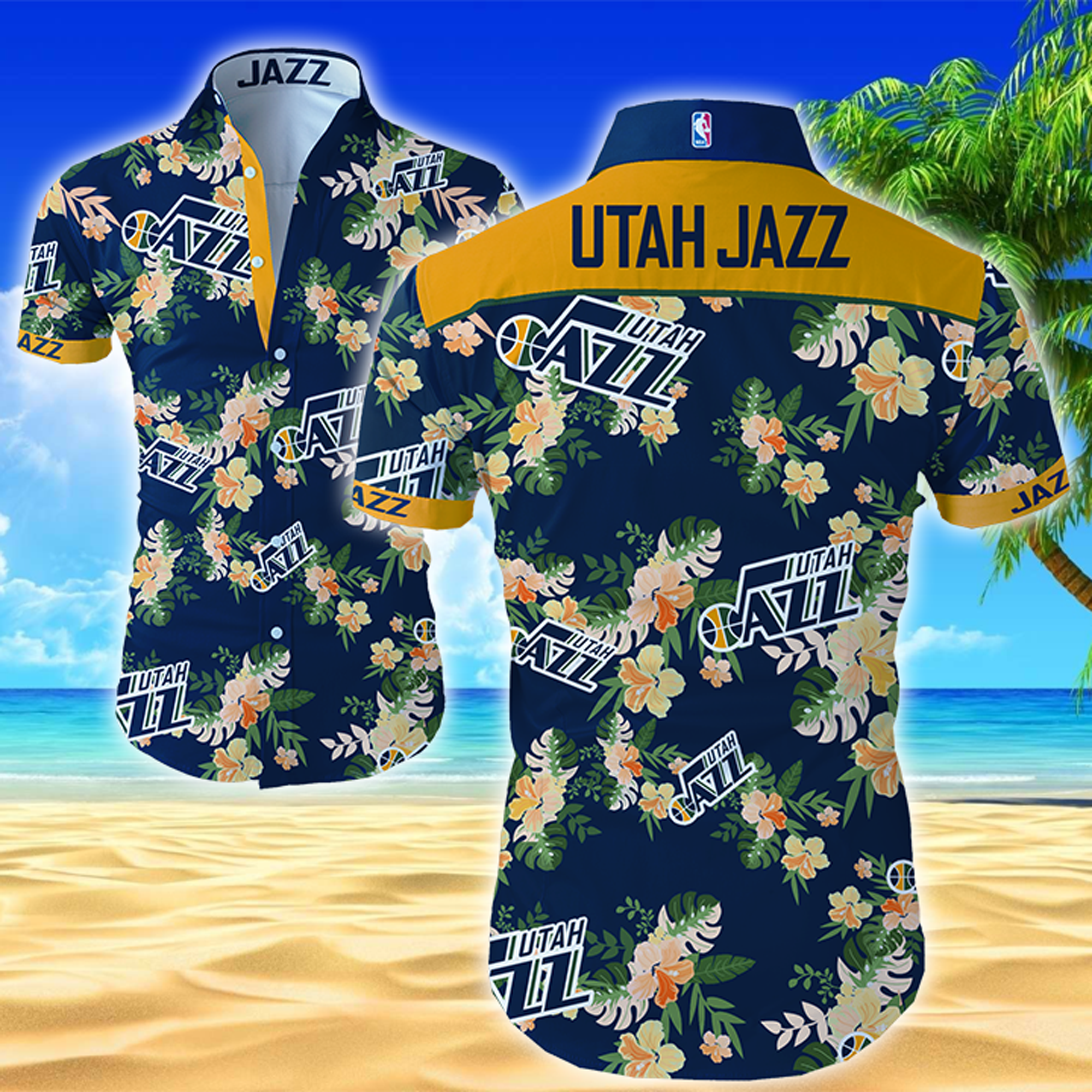 Nba Utah Jazz Hawaiian Shirt Summer Button Up