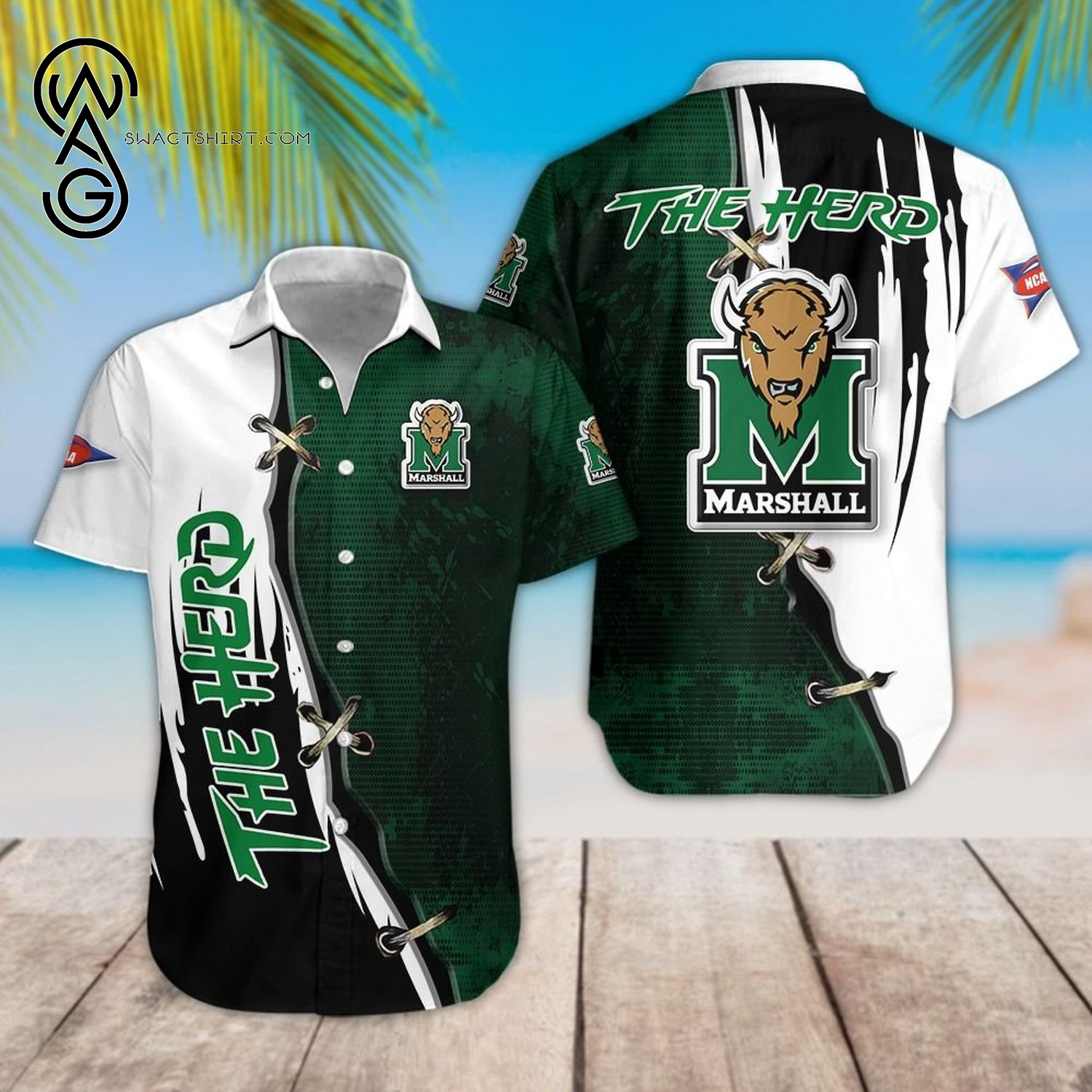 Ncaa Marshall Thundering Herd Sport Team Hawaiian Shirt