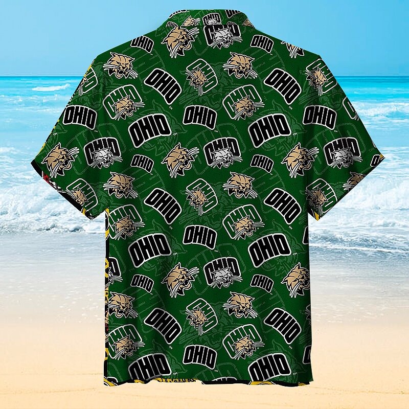 Ncaa Ohio University Bobcats Hawaiian Shirt