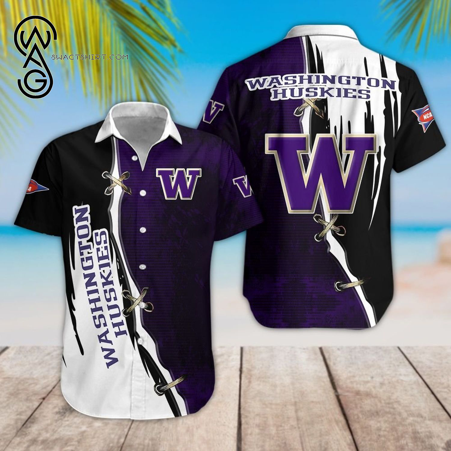 Ncaa Washington Huskies Sport Team Hawaiian Shirt