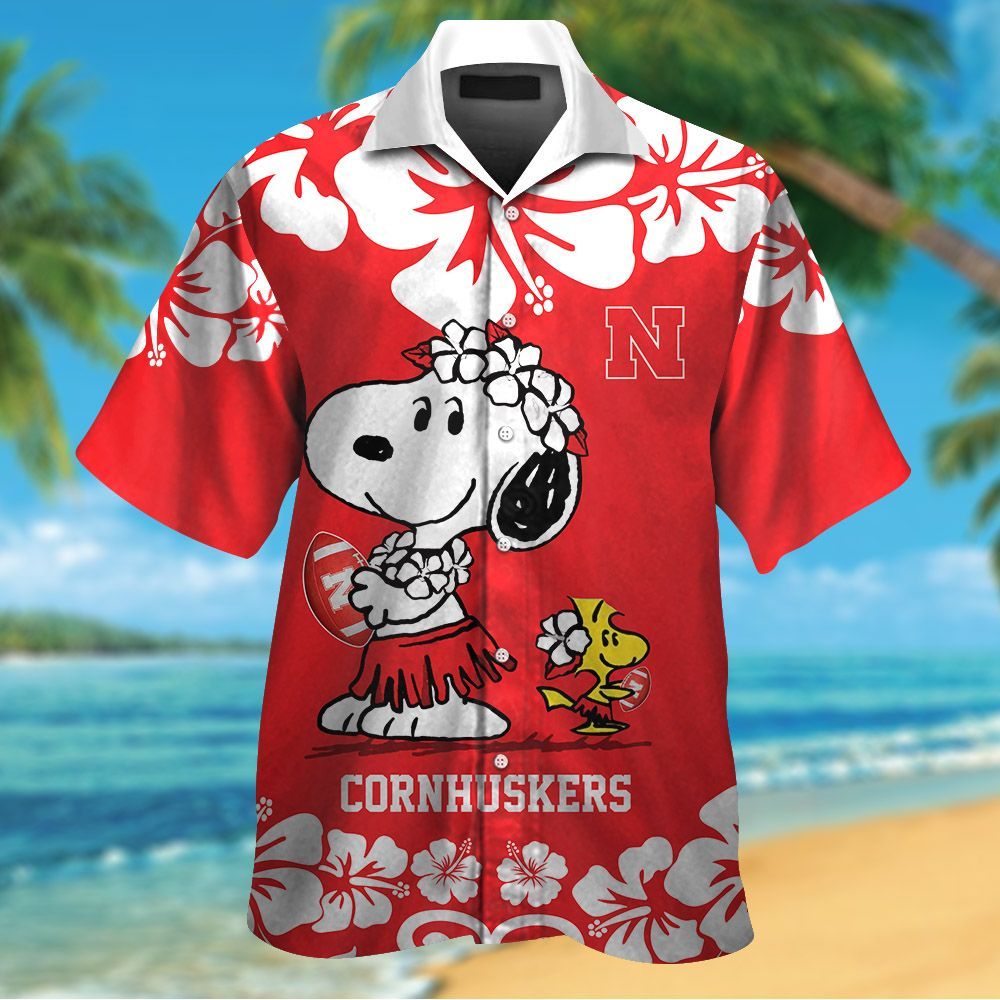 Nebraska Cornhuskers & Snoopy Hawaiian Shirt Hot Trendy Summer 2024