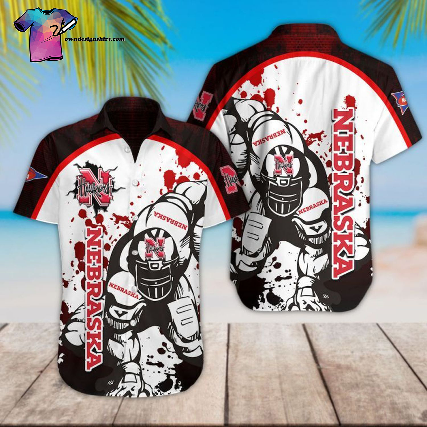 Nebraska Cornhuskers Football Player Hawaiian Shirt