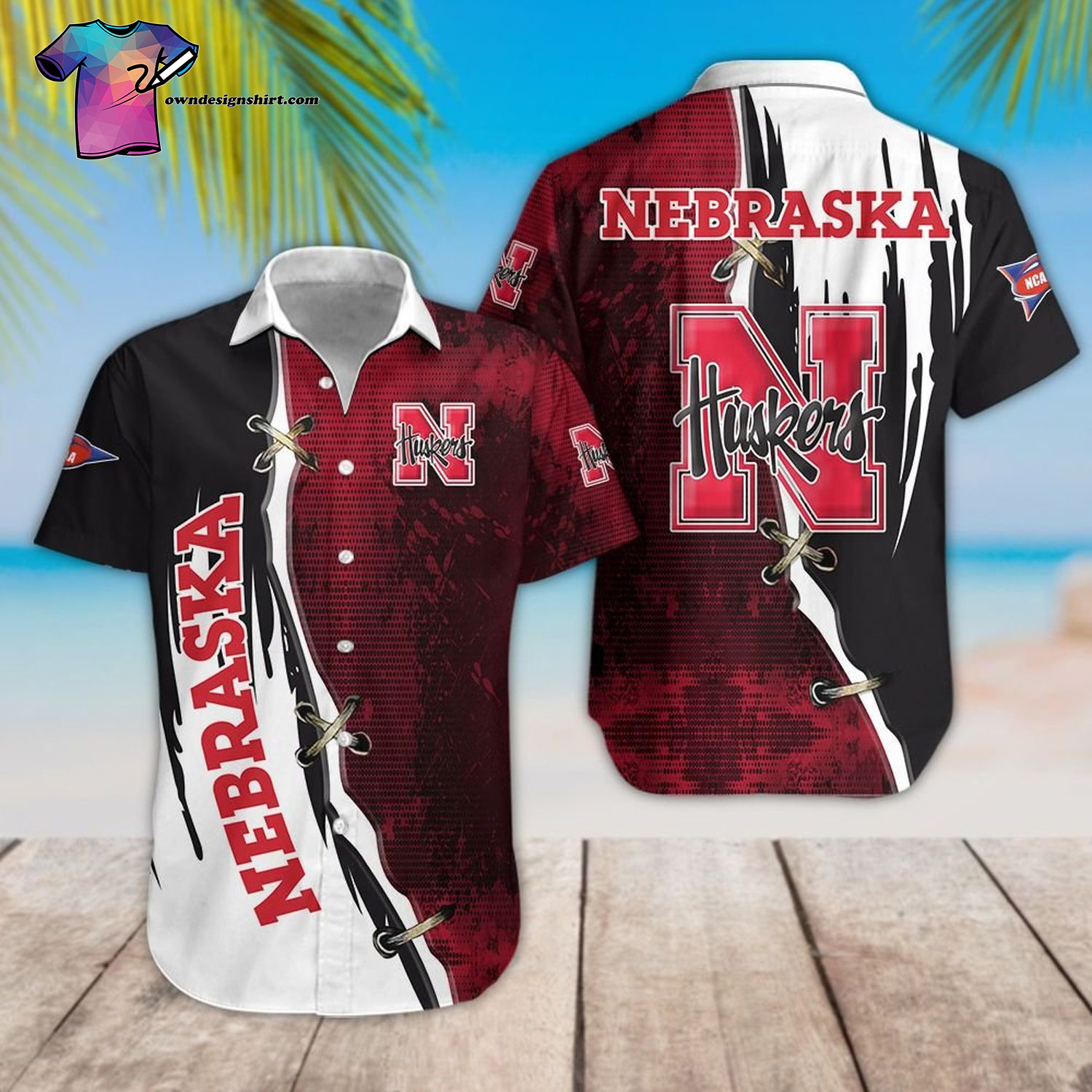 Nebraska Cornhuskers Football Team Hawaiian Shirt