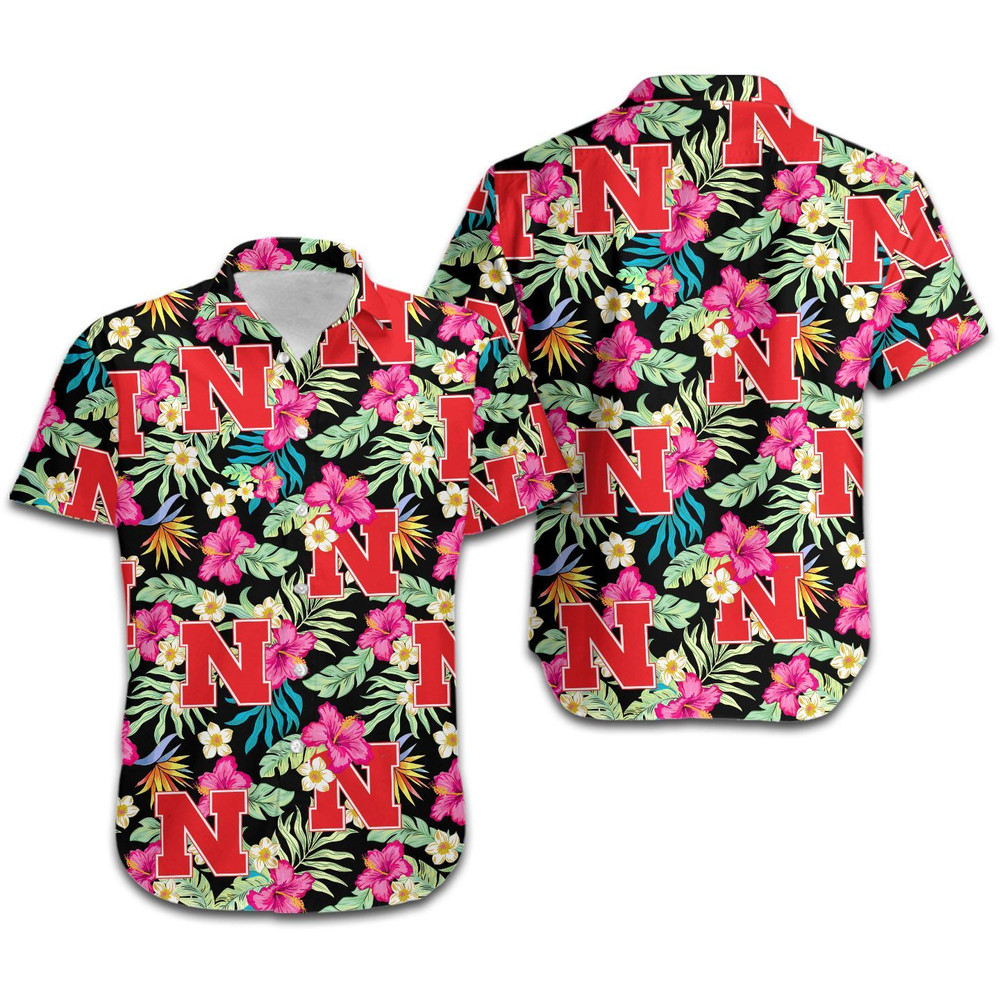 Nebraska Cornhuskers Hibiscus Hawaiian Shirt Hot Trendy Summer 2024