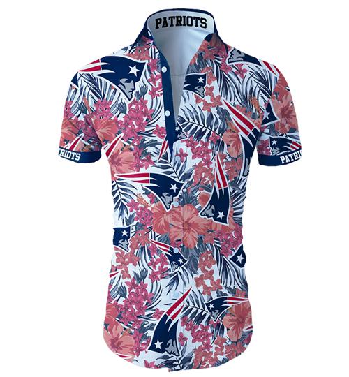 New England Patriots 3 Unicode Encoding Conflict Hawaiian Shirt Summer Button Up