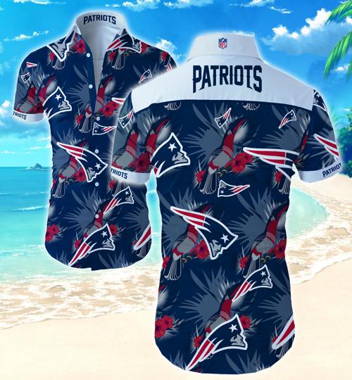 New England Patriots Hawaiian Shirt Summer Button Up