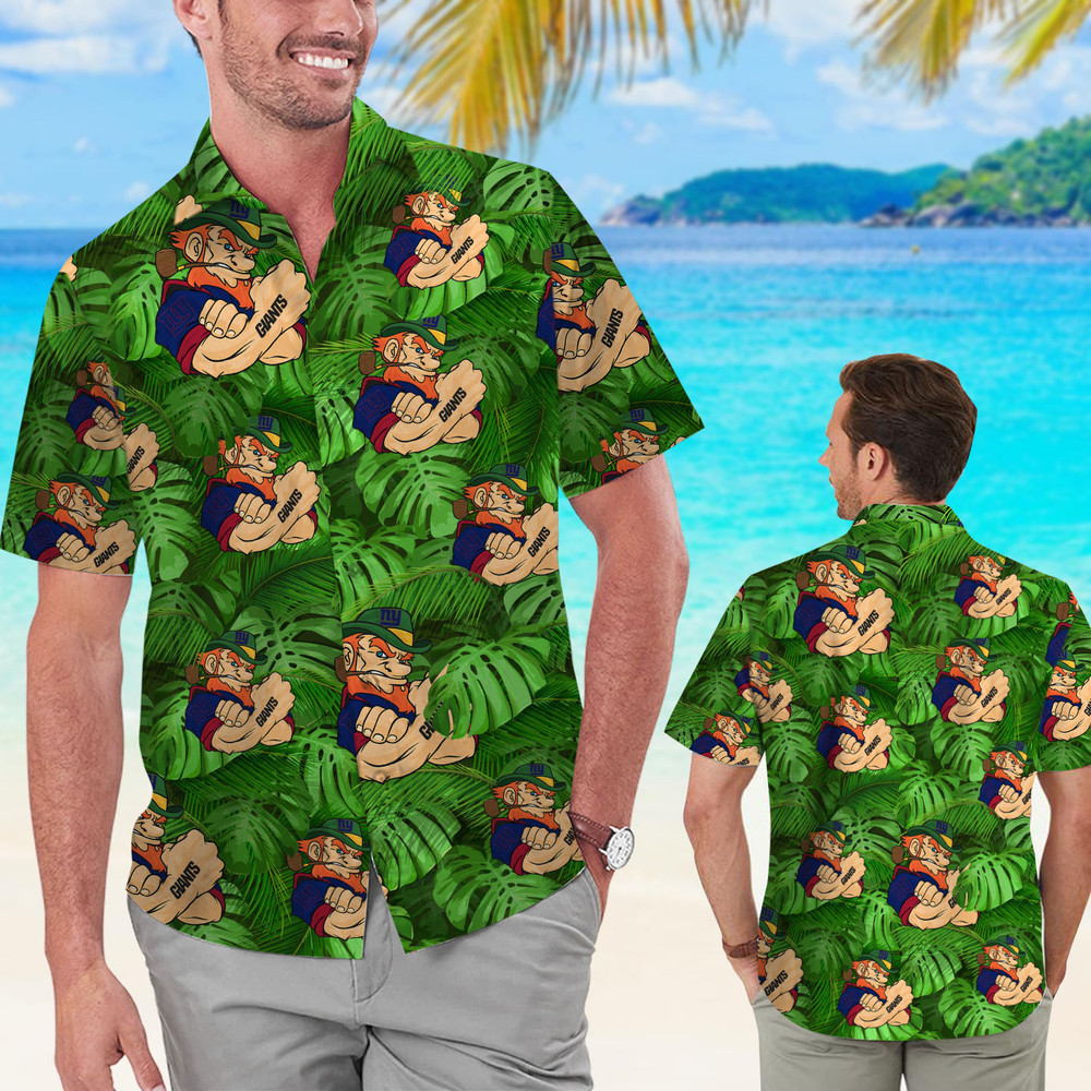 New York Giants Leprechaun St. Patrick’s Day Hawaiian Shirt Hot Trendy Summer 2024