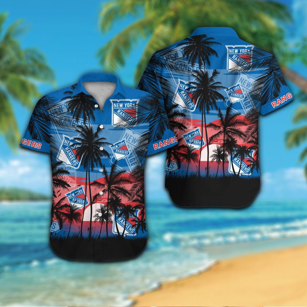 New York Rangers Hawaiian Shirt Hot Trendy Summer 2024