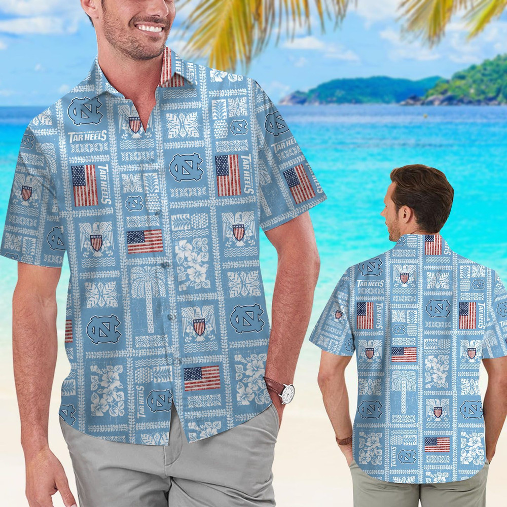 North Carolina Tar Heels Hawaiian Shirt Hot Trendy Summer 2024