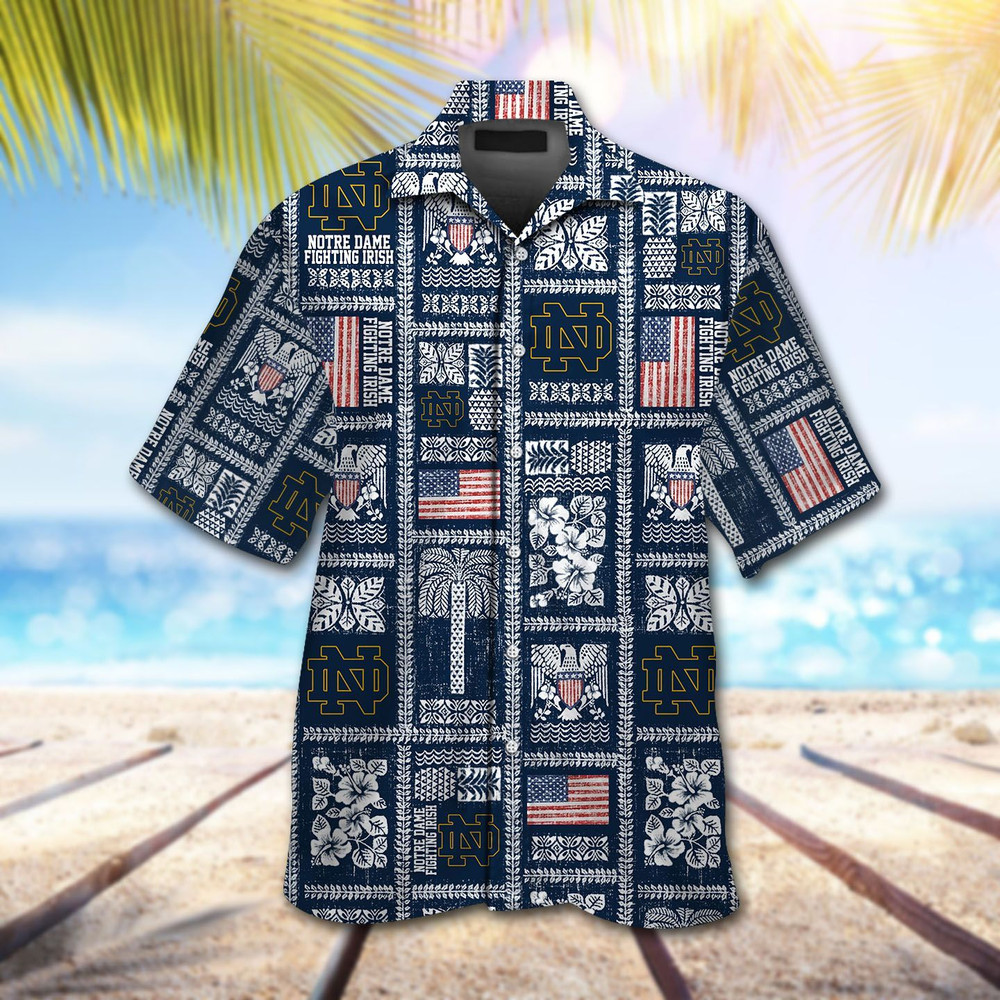 Notre Dame Fighting Irish Hawaiian Shirt Hot Trendy Summer 2024