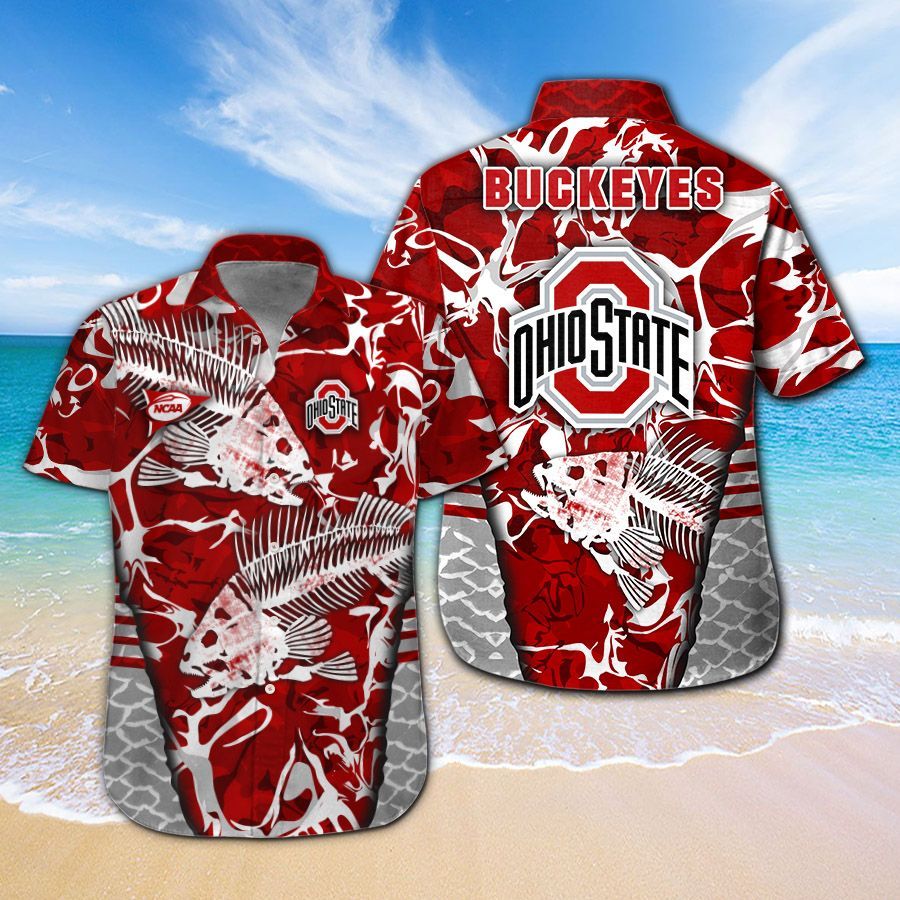 Ohio State Buckeyes Fishing Hawaiian Shirt Hot Trendy Summer 2024