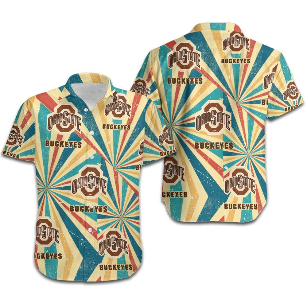 Ohio State Buckeyes Retro Hawaiian Shirt Hot Trendy Summer 2024