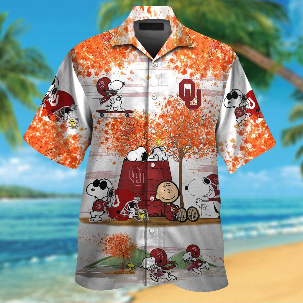 Oklahoma Sooners & Snoopy Hawaiian Shirt Hot Trendy Summer 2024