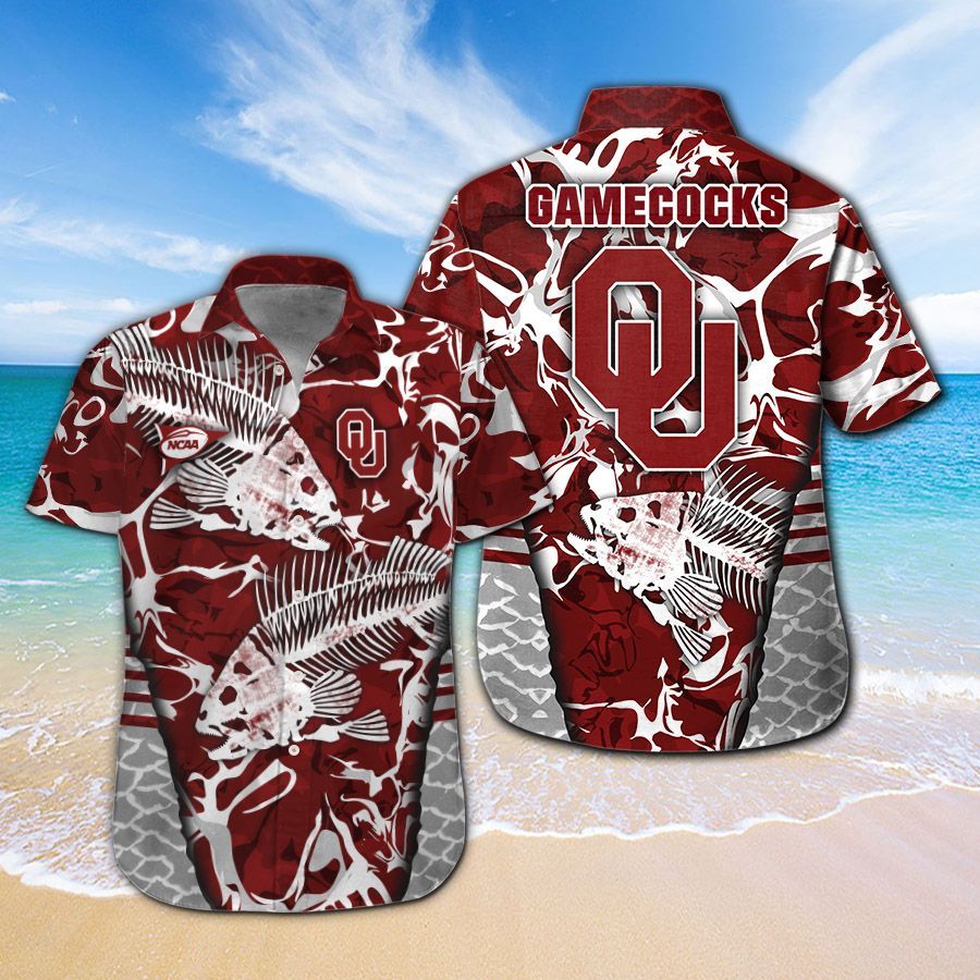 Oklahoma Sooners Fishing Hawaiian Shirt Hot Trendy Summer 2024