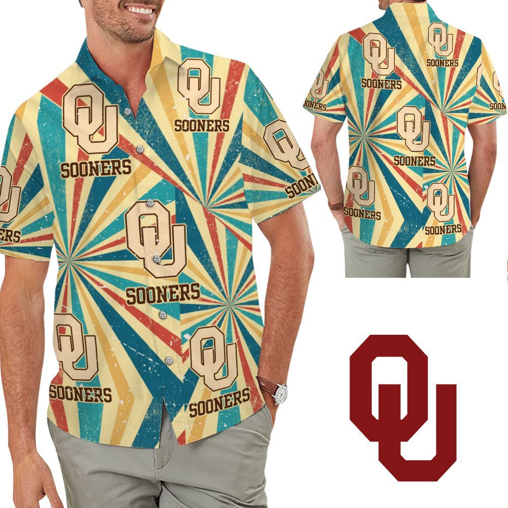 Oklahoma Sooners Retro Hawaiian Shirt Hot Trendy Summer 2024