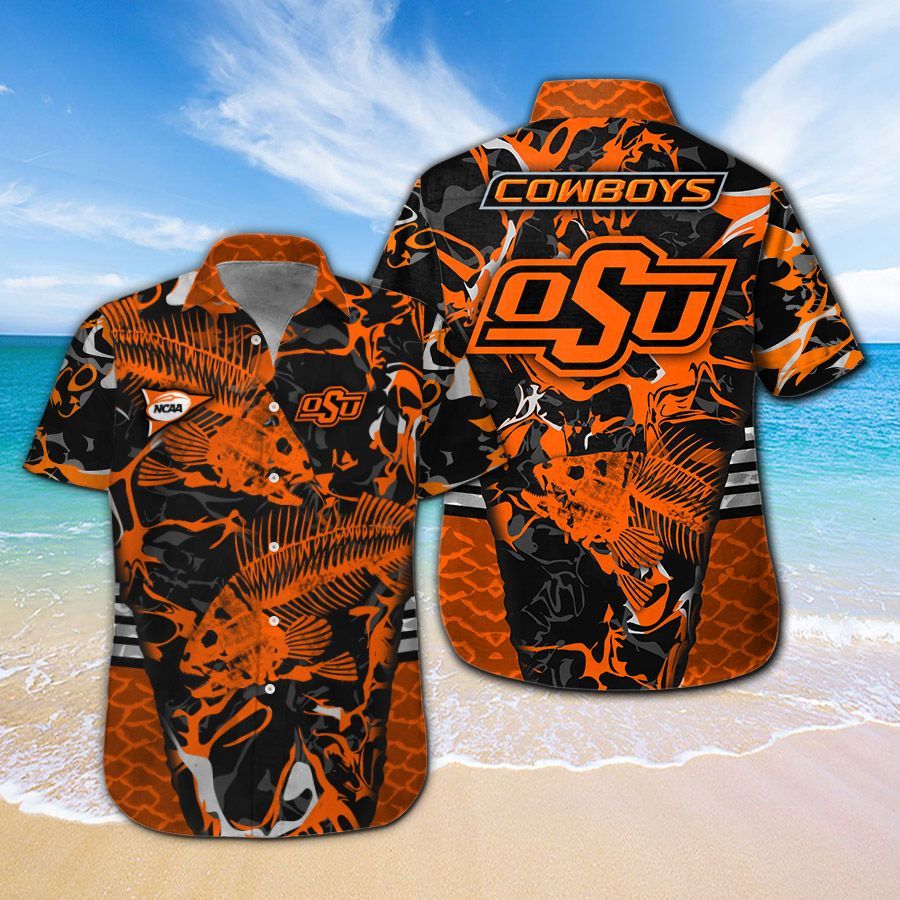 Oklahoma State Cowboys Fishing Hawaiian Shirt Hot Trendy Summer 2024