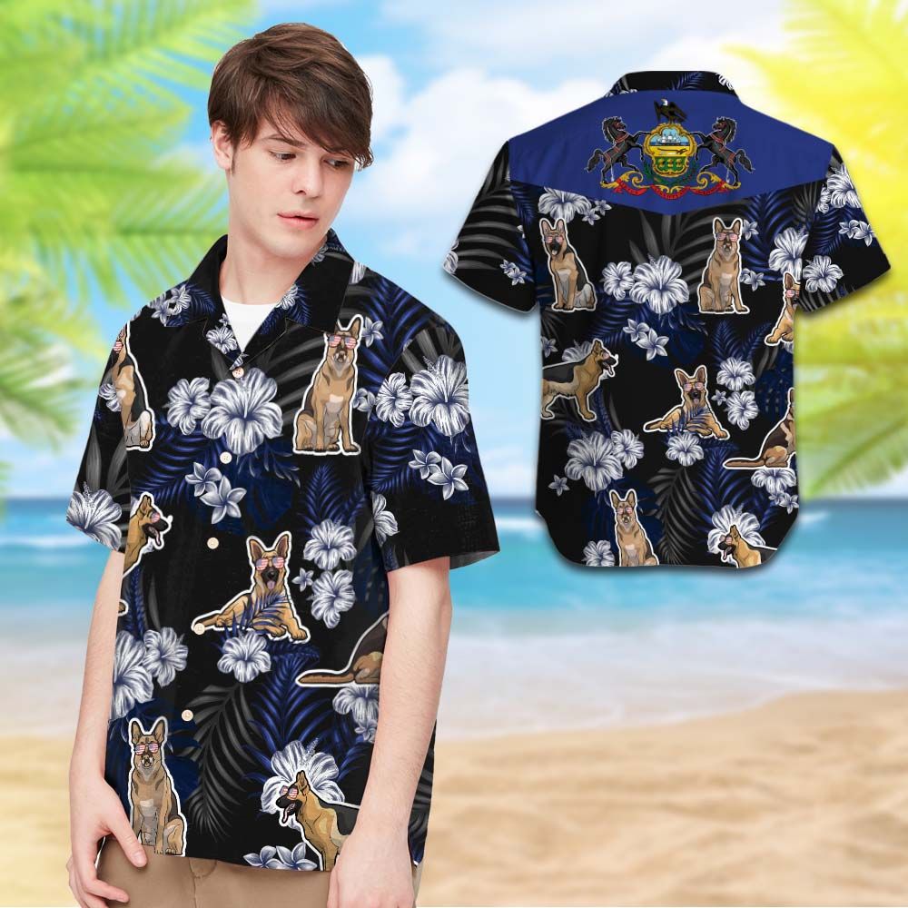 Pennsylvania German Shepherd Hawaiian Shirt Hot Trendy Summer 2024