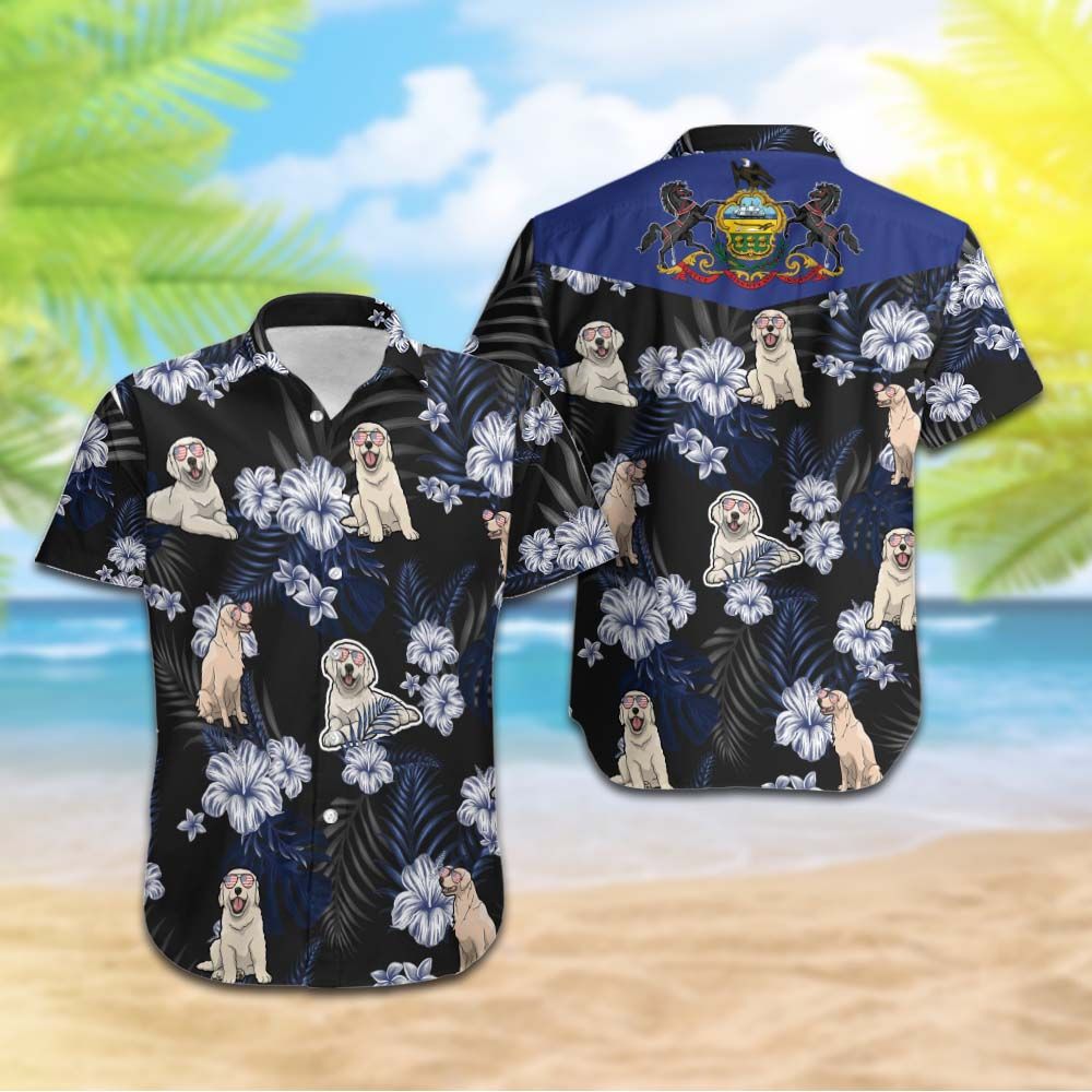 Pennsylvania Golden Retrievers Hawaiian Shirt Hot Trendy Summer 2024