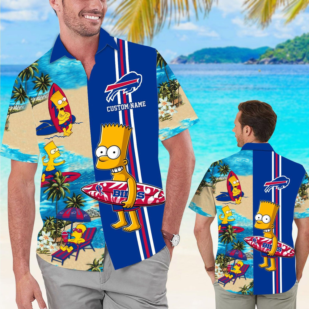 Personalized Buffalo Bills & Simpsons Hawaiian Shirt Hot Trendy Summer 2024