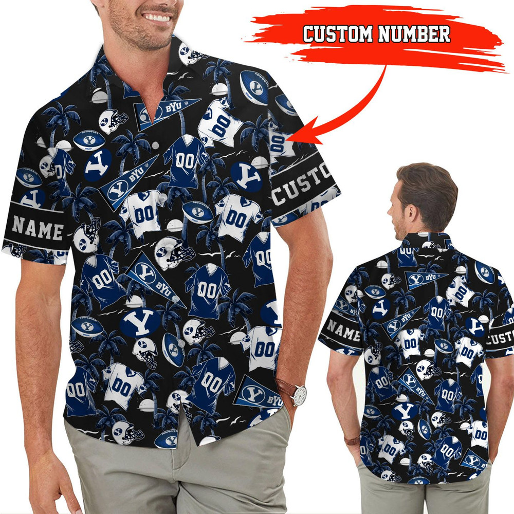 Personalized BYU Cougars Hawaiian Shirt Hot Trendy Summer 2024