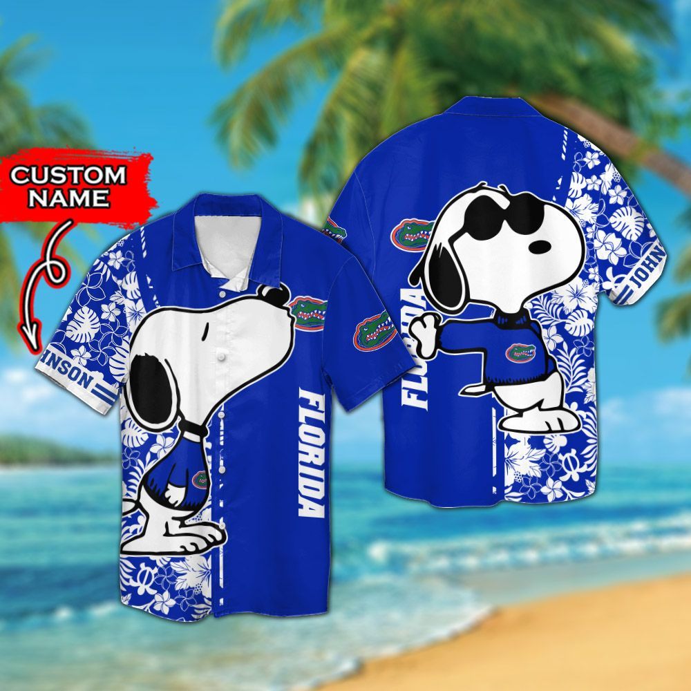 Personalized Florida Gators & Snoopy Hawaiian Shirt Hot Trendy Summer 2024