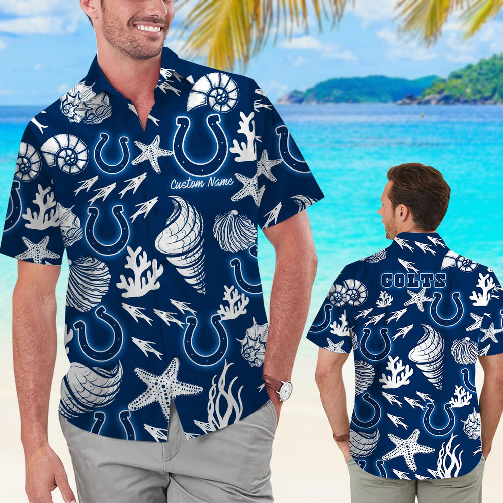 Personalized Indianapolis Colts Hawaiian Shirt Hot Trendy Summer 2024