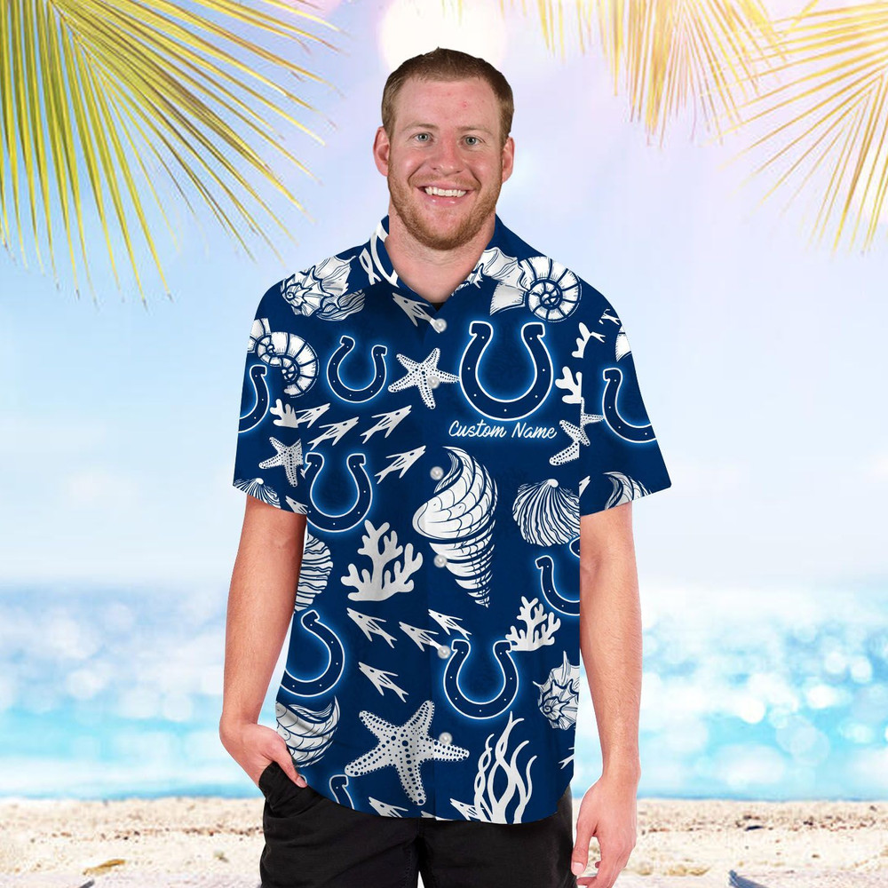 Personalized Indianapolis Colts Hawaiian Shirt Hot Trendy Summer 2024