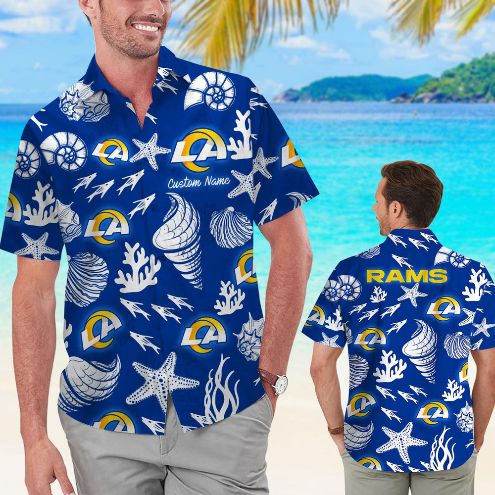 Personalized Los Angeles Rams Hawaiian Shirt Hot Trendy Summer 2024