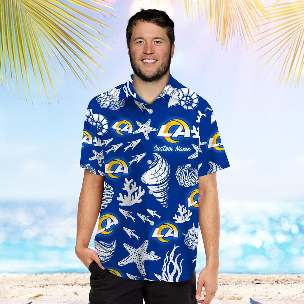 Personalized Los Angeles Rams Hawaiian Shirt Hot Trendy Summer 2024