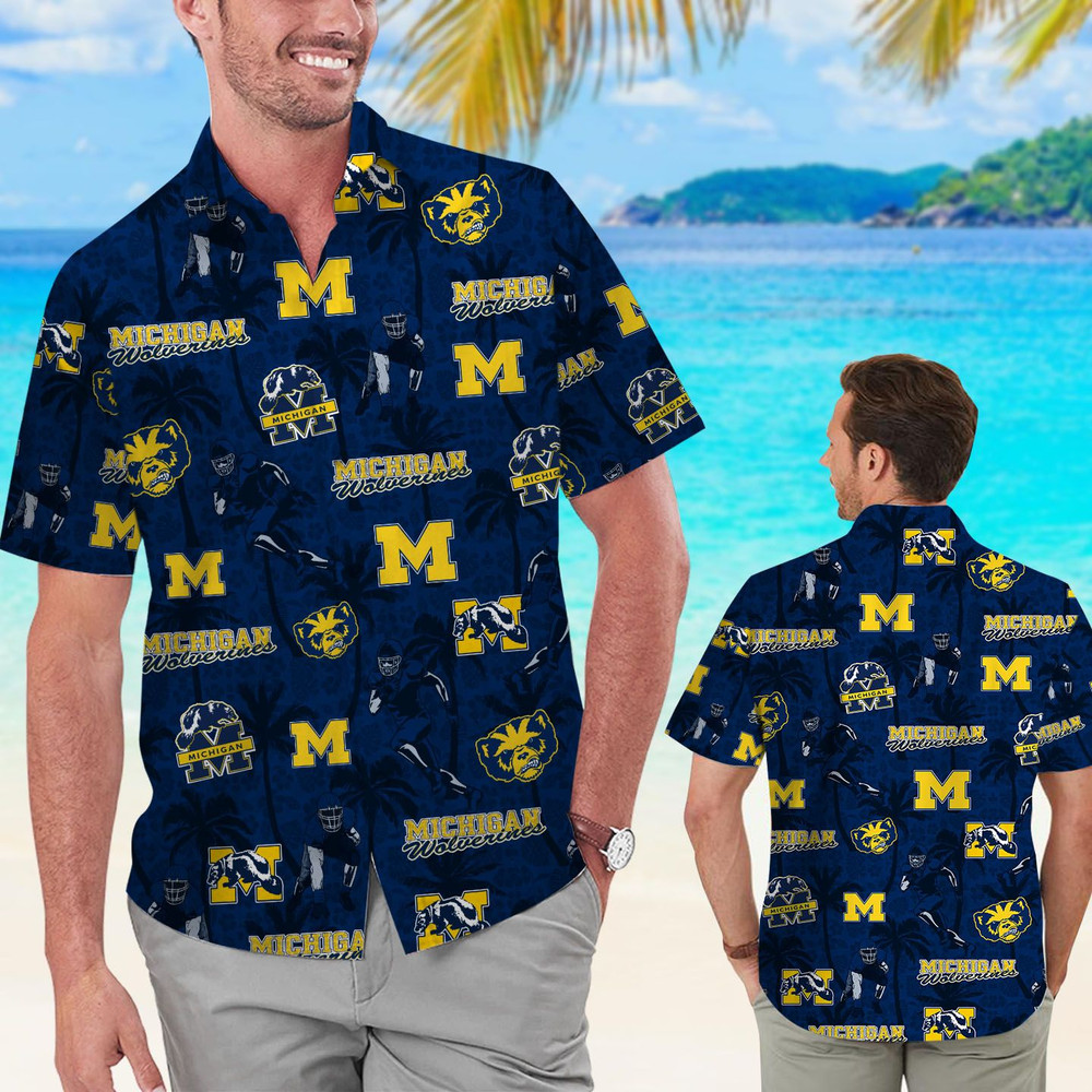 Personalized Michigan Wolverines Coconut Hawaiian Shirt Hot Trendy Summer 2024