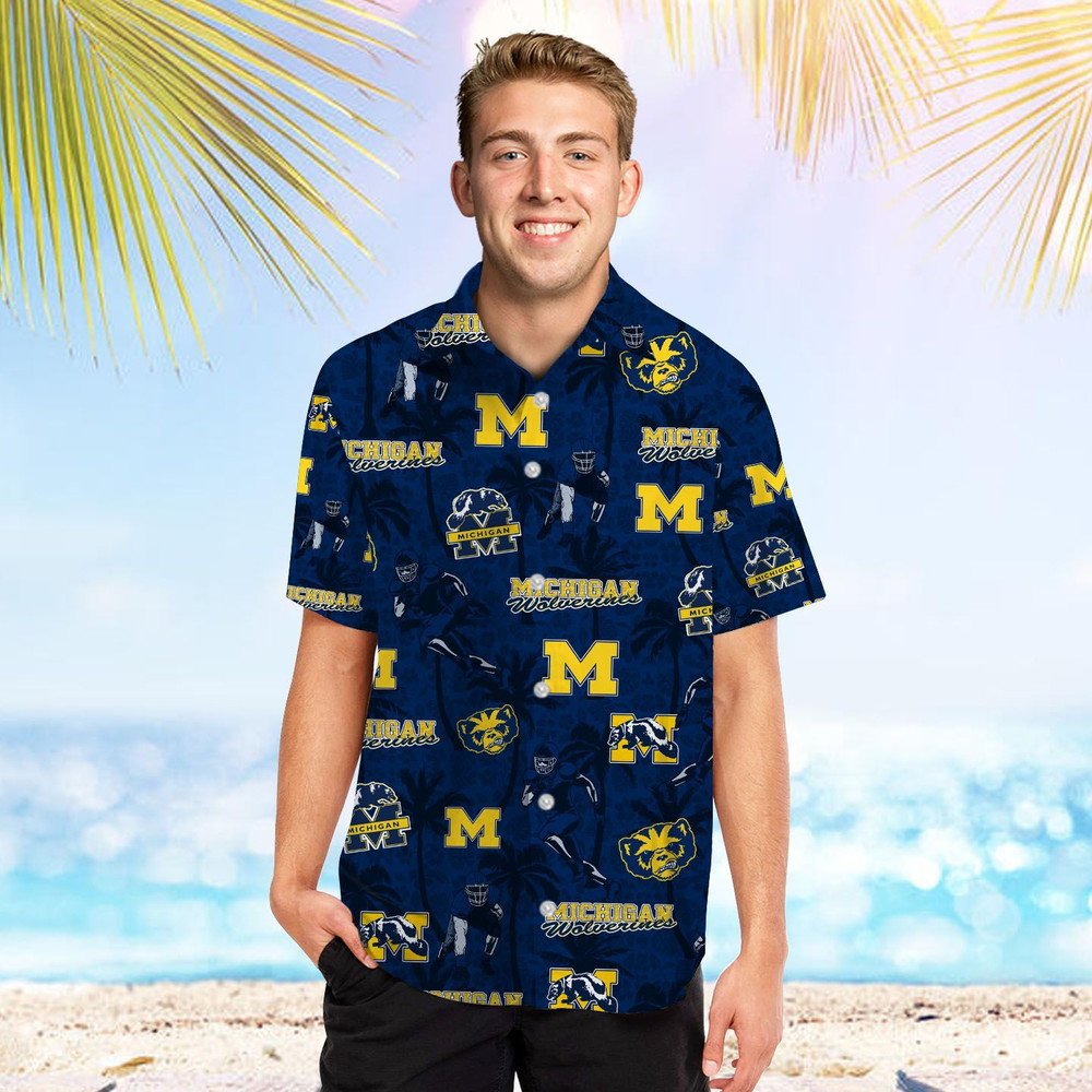 Personalized Michigan Wolverines Coconut Hawaiian Shirt Hot Trendy Summer 2024