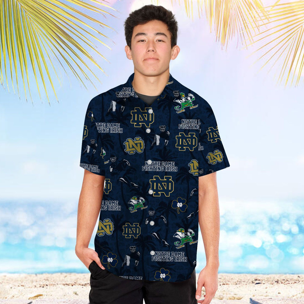 Personalized Notre Dame Fighting Irish Coconut Hawaiian Shirt Hot Trendy Summer 2024