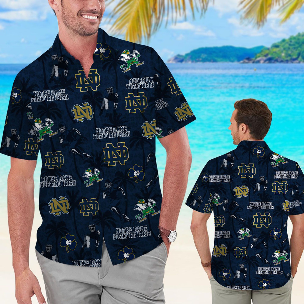 Personalized Notre Dame Fighting Irish Coconut Hawaiian Shirt Hot Trendy Summer 2024