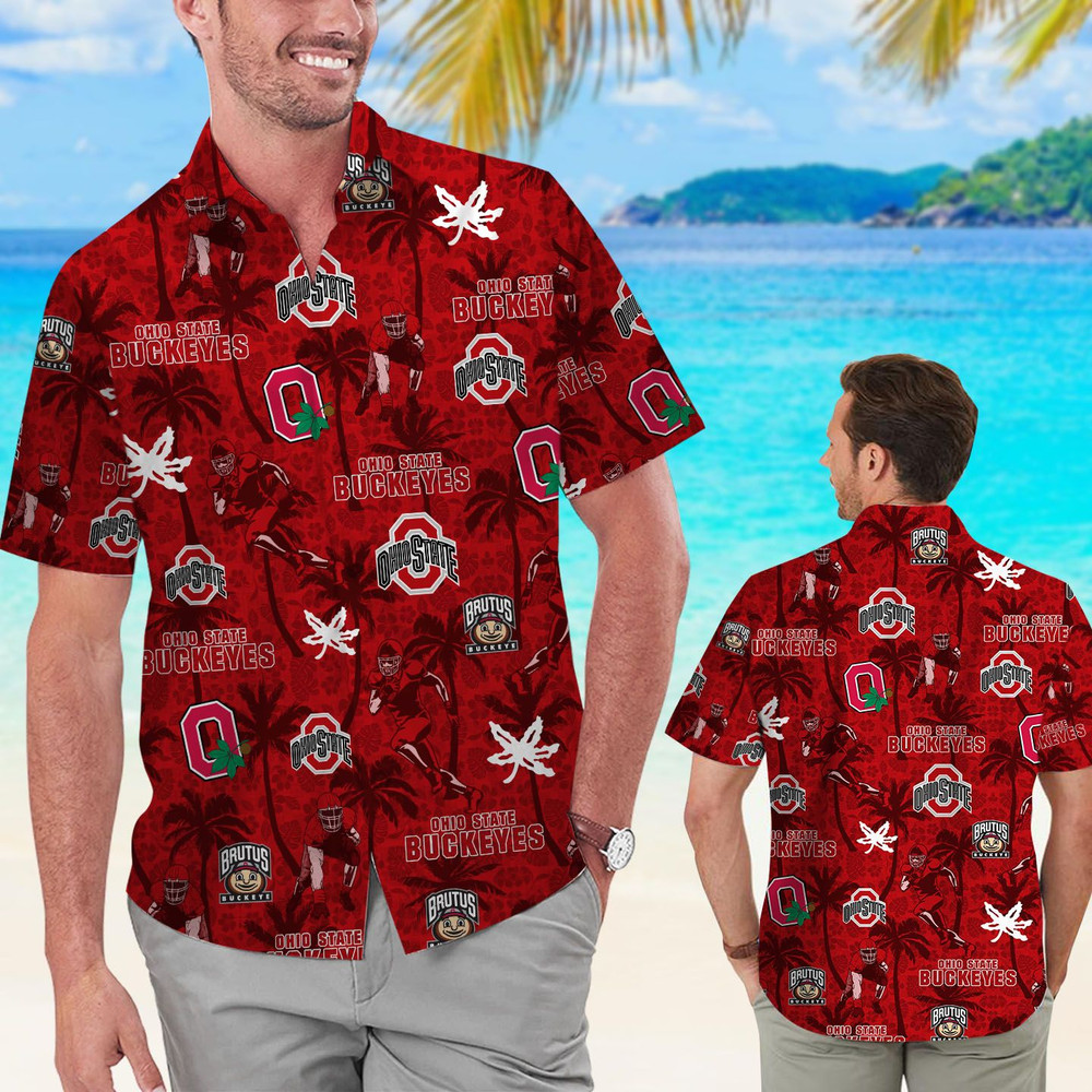 Personalized Ohio State Buckeyes Coconut Hawaiian Shirt Hot Trendy Summer 2024