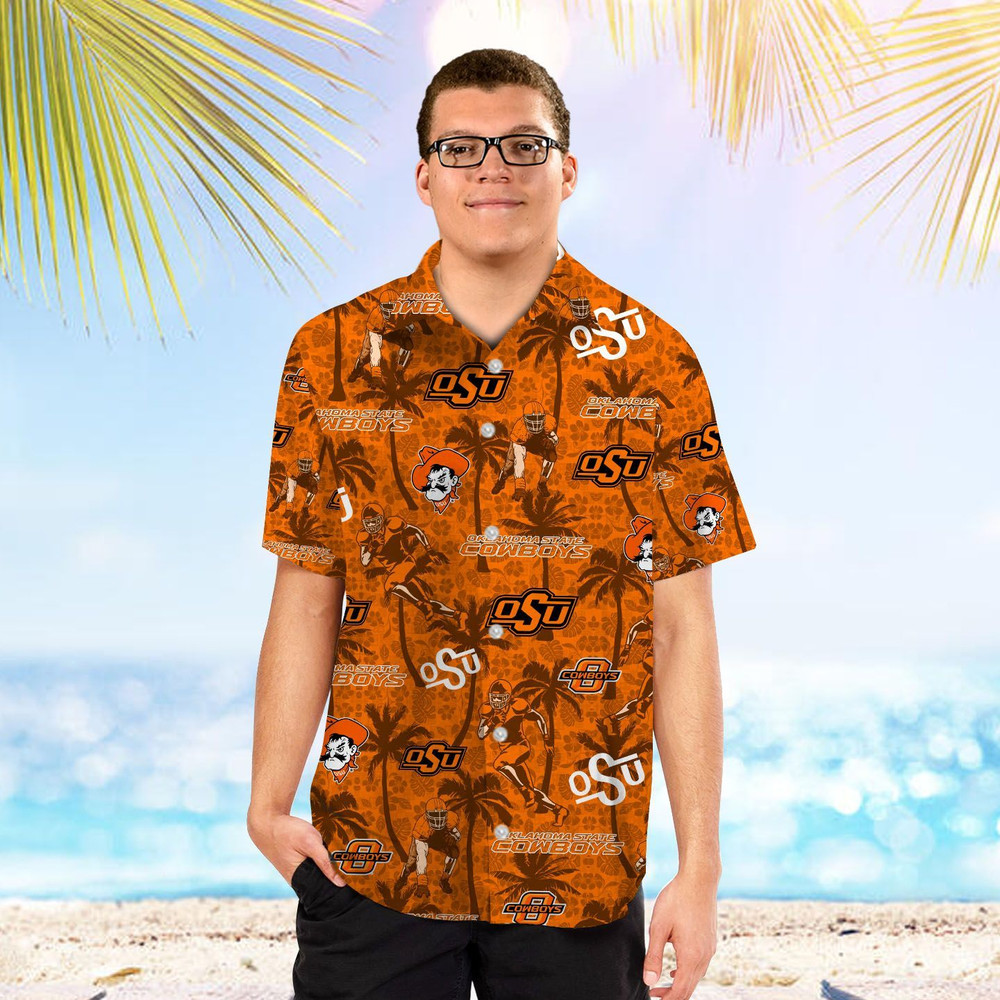 Personalized Oklahoma State Cowboys Coconut Hawaiian Shirt Hot Trendy Summer 2024