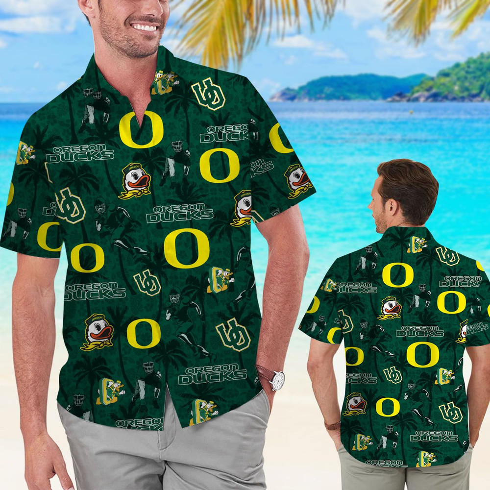 Personalized Oregon Ducks Coconut Hawaiian Shirt Hot Trendy Summer 2024