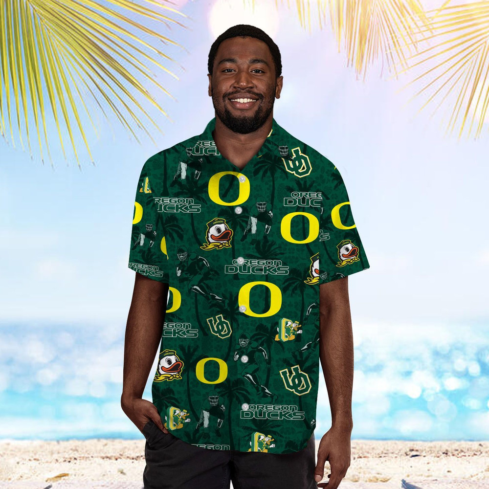 Personalized Oregon Ducks Coconut Hawaiian Shirt Hot Trendy Summer 2024