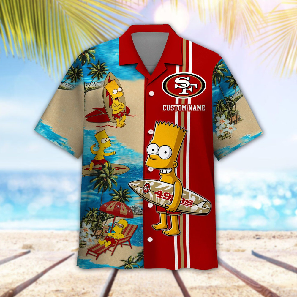 Personalized San Francisco 49ers & Simpsons Hawaiian Shirt Hot Trendy Summer 2024