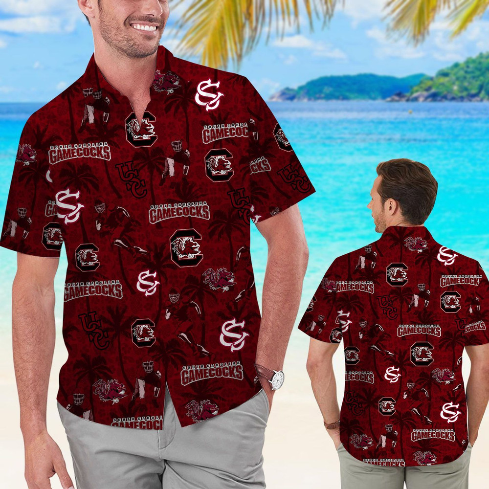 Personalized South Carolina Gamecocks Coconut Hawaiian Shirt Hot Trendy Summer 2024