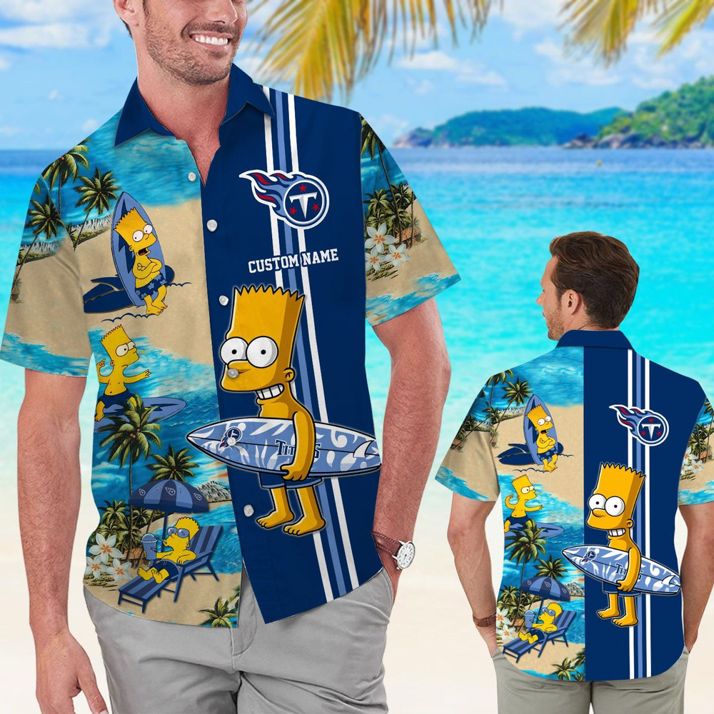 Personalized Tennessee Titans & Simpsons Hawaiian Shirt Hot Trendy Summer 2024