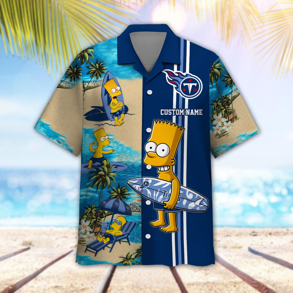 Personalized Tennessee Titans & Simpsons Hawaiian Shirt Hot Trendy Summer 2024